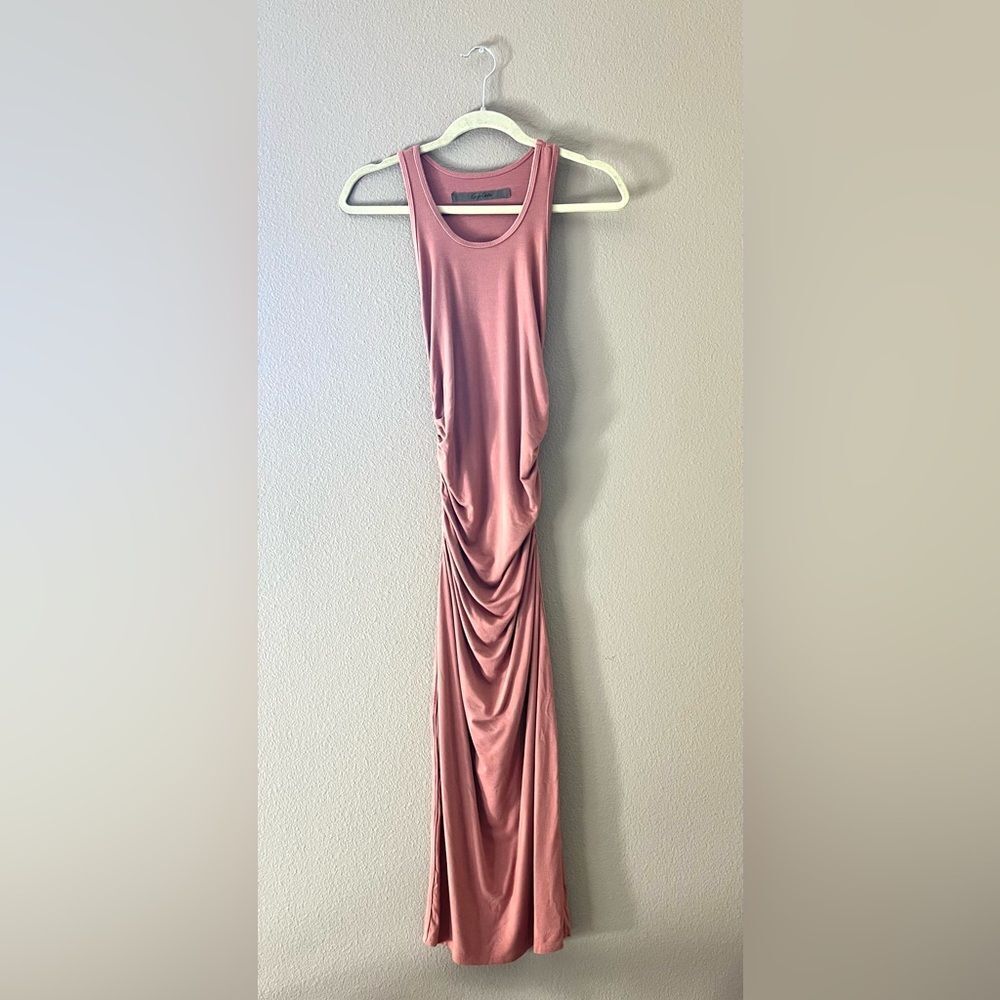 Enza Costa Ruched Side Bodycon Maxi Dress